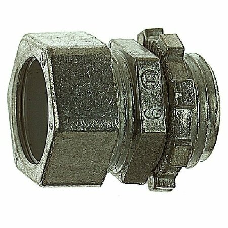 ABB Steel City TC215-SC-1 Non-Insulated Conduit Connector, 1-1/2 in Compression, 2-1/16 in OD, Zinc 02315